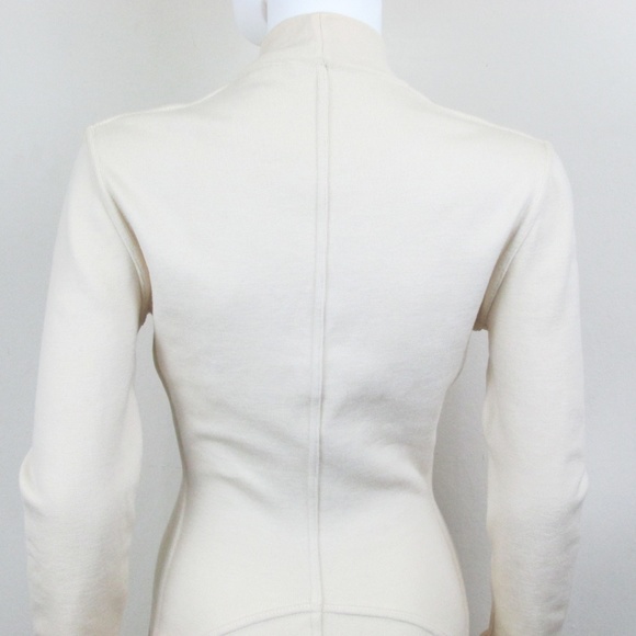 Alaia | Cream Wool Knit Bodycon Vintage Dress XS - Picture 4 of 8